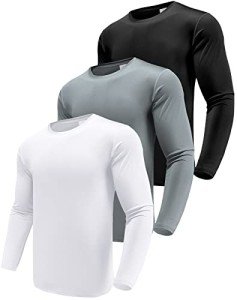 Men’s 3 Pack Performance Long Sleeve T-Shirts