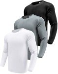 Men’s 3 Pack Performance Long Sleeve T-Shirts