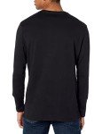 Men's Slim-Fit Long-Sleeve T-Shirt in Black