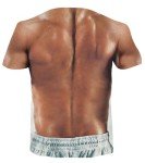 Cozople Men's Fun 3D Muscle Print Tee