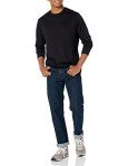 Men's Slim-Fit Long-Sleeve T-Shirt in Black