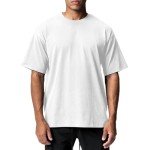 Oversized Crew Neck Workout Shirts for Men