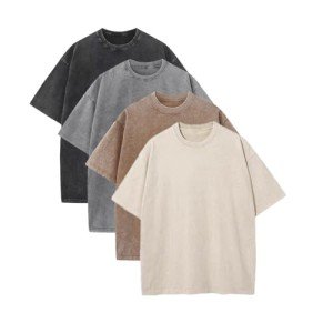 Men's Oversized Vintage Acid Wash Cotton T-Shirt