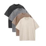 Men's Oversized Vintage Acid Wash Cotton T-Shirt