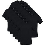 Gildan Men's Black Crew T-Shirts 12-Pack, XL