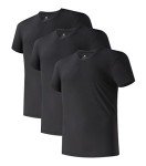 DAVID ARCHY Men's Micro Modal V-Neck Tees, 3 Pack