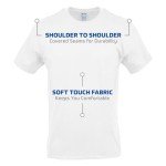 Gildan Men's White Crew T-Shirts, 6-Pack, XL