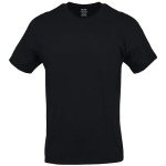 Gildan Men's Black Crew T-Shirts 12-Pack, XL