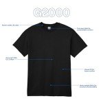 Gildan Men's Ultra Cotton T-Shirt, Black 3-Pack