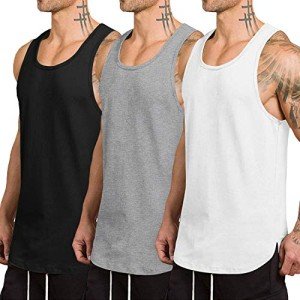 COOFANDY Men's 3 Pack Fitness Tank Tops
