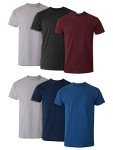 Hanes Men's Moisture-Wicking Cotton Crewneck Tees 6-Pack