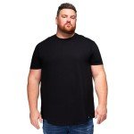 Men's Big & Tall Stretch T-Shirt, Black 5XL