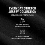 Men's Big & Tall Stretch T-Shirt, Black 5XL