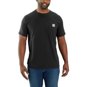 Carhartt Men's Relaxed Fit Pocket T-Shirt - Black