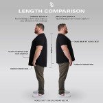 Men's Big & Tall Stretch T-Shirt, Black 5XL