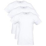 Gildan Men's Arctic White Cotton Stretch T-Shirts 3-Pack