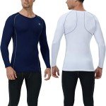 Men's 3-Pack Long Sleeve Compression Workout Shirts