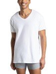 Fruit of the Loom Men's V-Neck T-Shirts - White