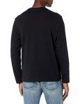 Men's Regular-Fit Black Long-Sleeve T-Shirt - X-Large