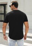 Men's Casual Short Sleeve Henley T-Shirt