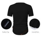 Men's Casual Short Sleeve Henley T-Shirt