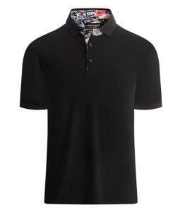 Alex Vando Men's Black Short Sleeve Polo Shirt