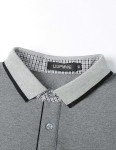 Men’s Short Sleeve Classic Plaid Golf Polo Shirt