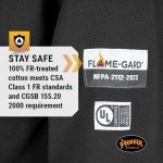 Men's Flame Resistant Black Hoodie - Heavyweight Cotton