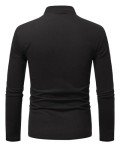 HMIYA Men's Classic Long Sleeve Polo Shirt