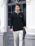 Men's Long Sleeve Classic Polo Shirt with Pocket