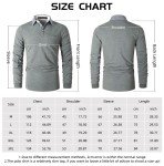 Men's Long Sleeve Cotton Polo Shirt - Grey