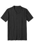 Men's Vintage Short Sleeve Knitted Polo Shirt