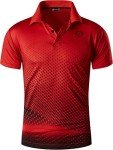 Men's Quick Dry Red Polo T-Shirt - XL