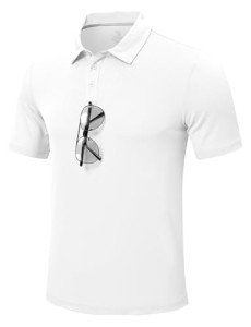 Men's Short Sleeve Dry Fit Polo Shirt - White