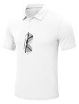 Men's Short Sleeve Dry Fit Polo Shirt - White