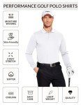 Men’s Long Sleeve Moisture-Wicking Polo Shirt