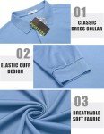 Men’s Long Sleeve Moisture-Wicking Polo Shirt