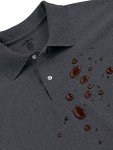 Men’s Long Sleeve Stain-Resistant Polo Shirt - Black