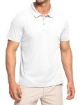 Men's Short Sleeve Dry Fit Polo Shirt - White
