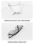 Men's Short Sleeve Dry Fit Polo Shirt - White