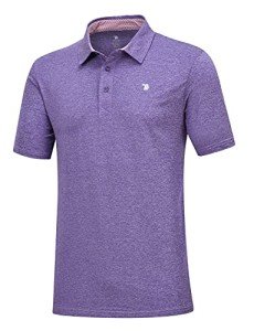 Purple Short Sleeve Moisture-Wicking Golf Polo - XXL