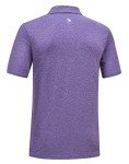 Purple Short Sleeve Moisture-Wicking Golf Polo - XXL