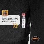 Men's Flame Resistant Black Hoodie - Heavyweight Cotton