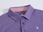 Purple Short Sleeve Moisture-Wicking Golf Polo - XXL