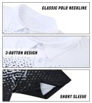 Men's Moisture-Wicking Short Sleeve Golf Polo Shirt
