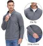 TACVASEN Men's Slim Fit Quarter Zip Sweatshirt