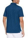 Men's Quick-Dry Short Sleeve Polo Shirt - Dark Blue