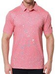 Sporty Buff Men's Quick-Dry Golf Polo - Paint Splatter