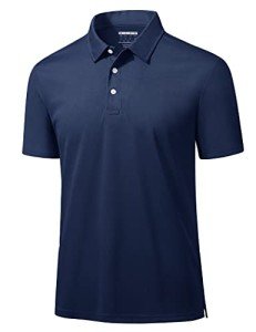 Men's Quick-Dry Golf Polo Shirt - Navy Blue