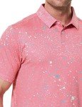 Sporty Buff Men's Quick-Dry Golf Polo - Paint Splatter